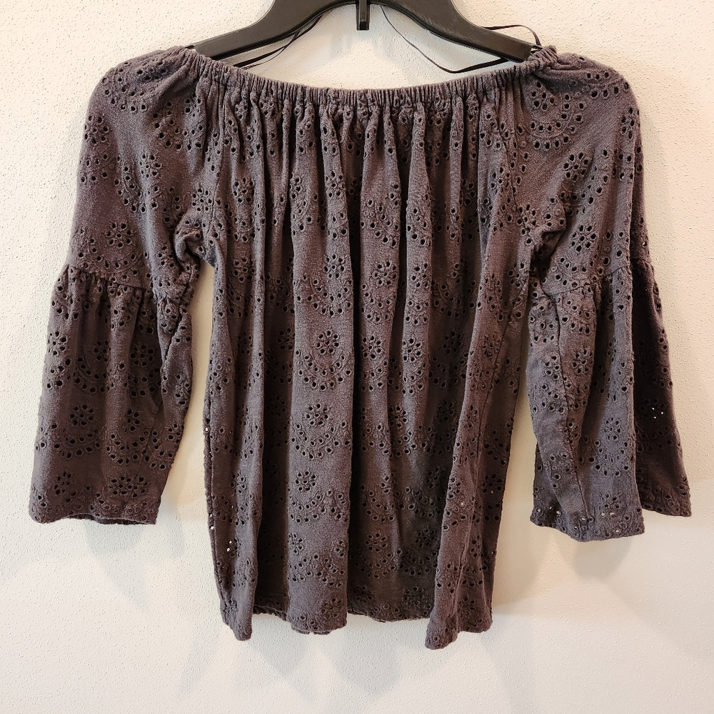 LUCKY Brand Cold Shoulder Top